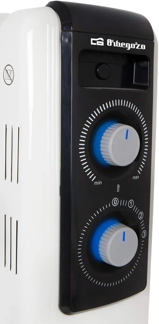 Orbegozo RF 2500 grzejnik olejowy, modułowa konstrukcja z 11 elementami, 2500 W, biały
