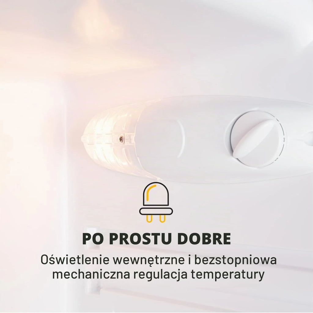Kombinacja lodówko-zamrażarki Klarstein Cool Cousin - pojemność: 80 l, lodówka: 69 l, 3-gwiazdkowa zamrażarka: 11 l, klasa energetyczna E, 2 poziomice szkła, komora na zapiekacze, kolor czarny
