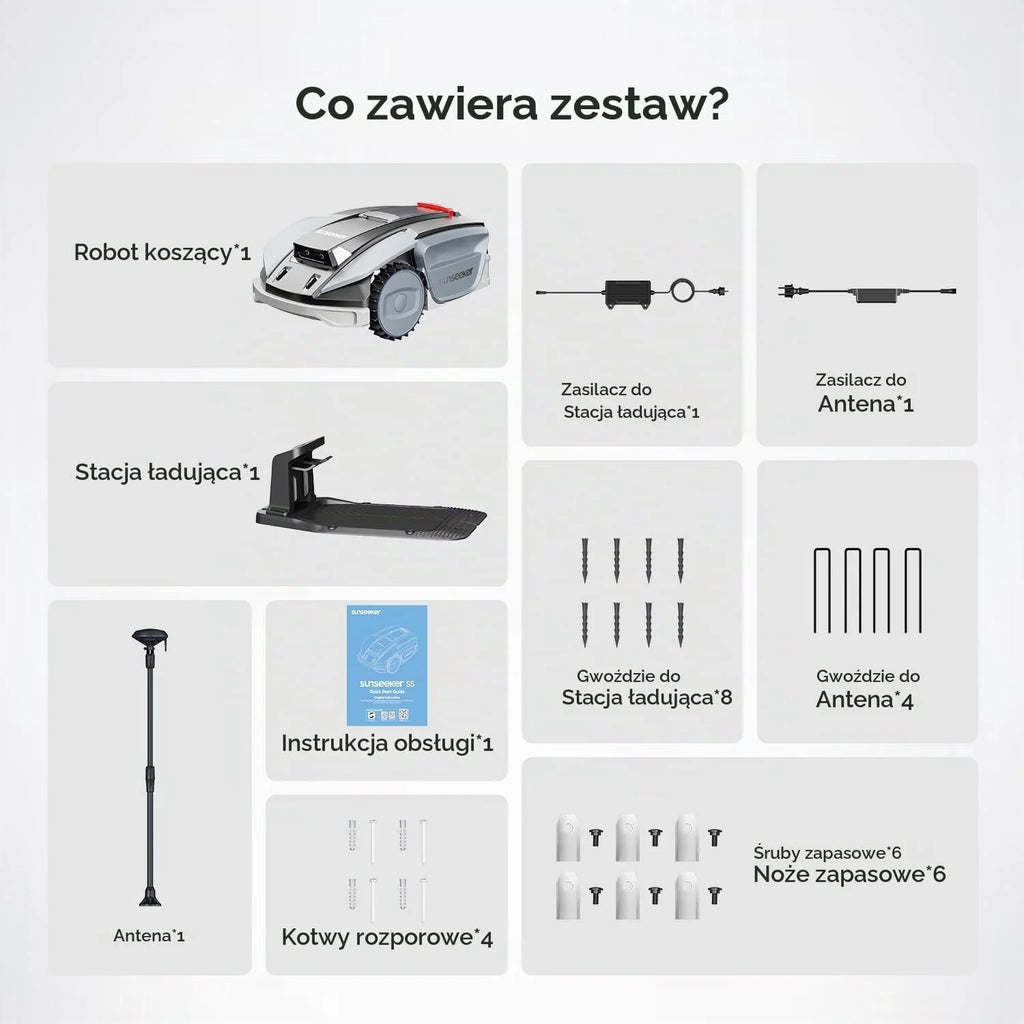 Sunseeker S5 AWD robot koszący bez kabla ograniczającego, 1600 m², kosiarka