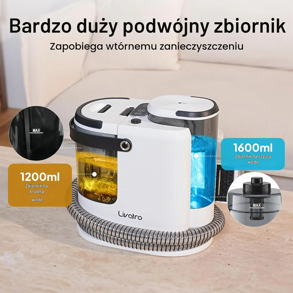 Livatro odkurzacz piorący LVCUCM002, 15 kPa, 1,6 L