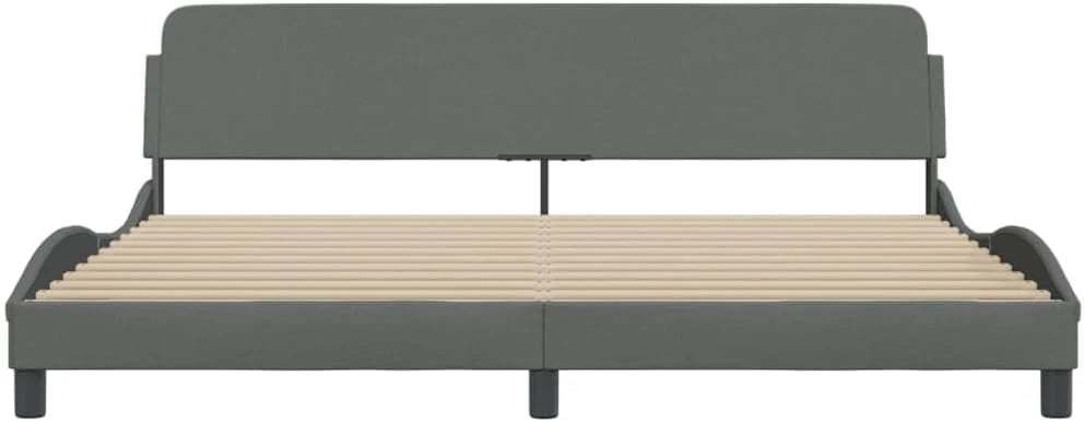 Rama łóżka, materiał Poliestru i Rama Wykonana z Litej Sosny, Jedno Podwójne łóżko Sypialni z Zagłówkiem i sklejką (200 x 200 cm)
