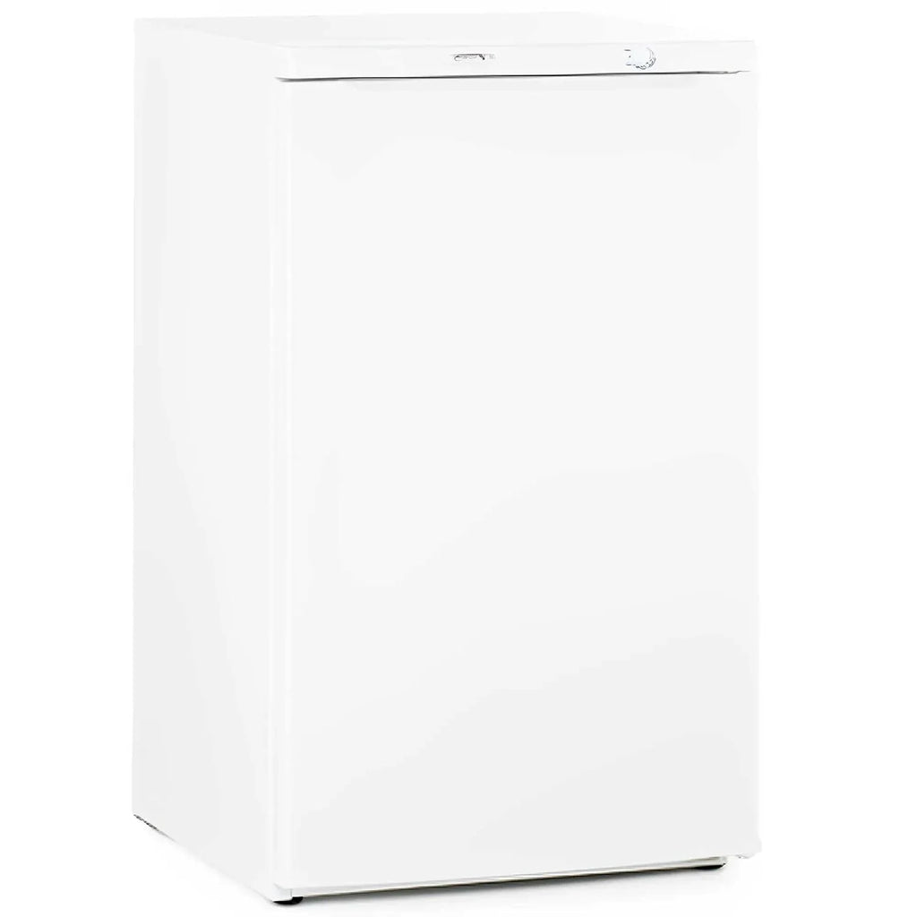 MBH Profesjonalna zamrażarka pionowa 112 l, z 3 półkami do hoteli, kompaktowa zamrażarka z regulowanym termostatem na kubki i jedzenie (540 x 600 x 870 mm)