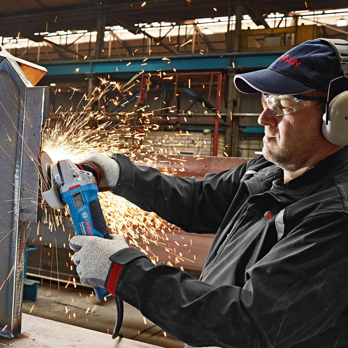 Bosch Professional: szlifierka kątowa GWS 19-125 CIE (Ø tarczy 125 mm, 1 900 W, regulacja prędkości obrotowej, funkcja KickBack Control)