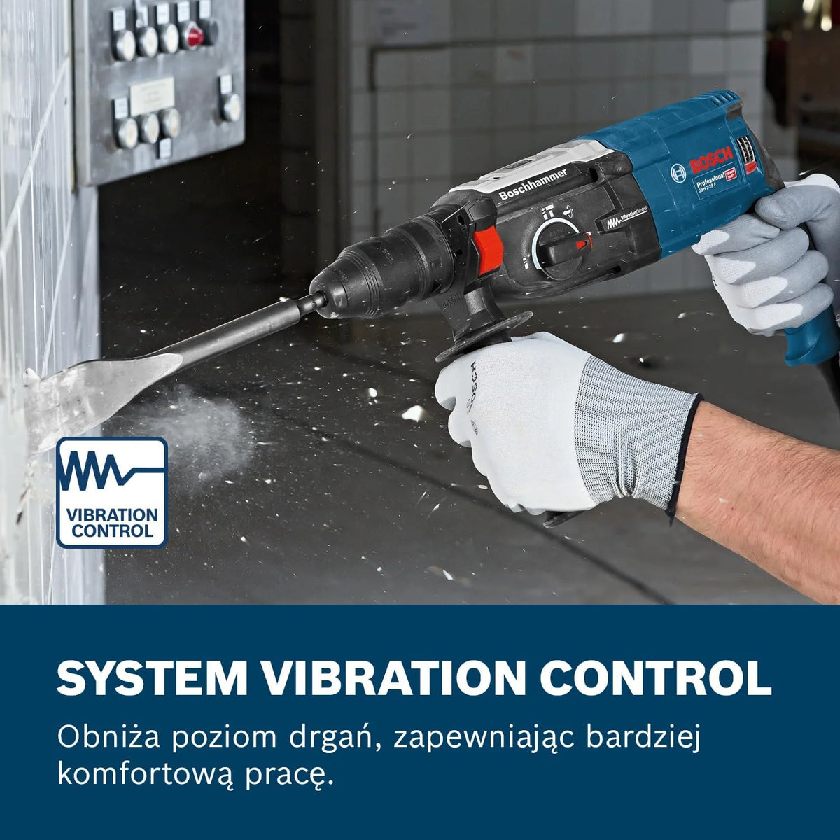 Bosch Professional: młot udarowo-obrotowy GBH 2-28 F (880 W, nominalna prędkość obrotowa 0 – 900 min-1, wymienny uchwyt SDS plus, ogranicznik głębokości, walizka)