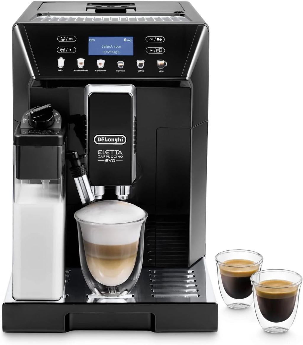 De'Longhi Eletta Evo Ekspres do Kawy, Czarny, 1450.0W 3.6V