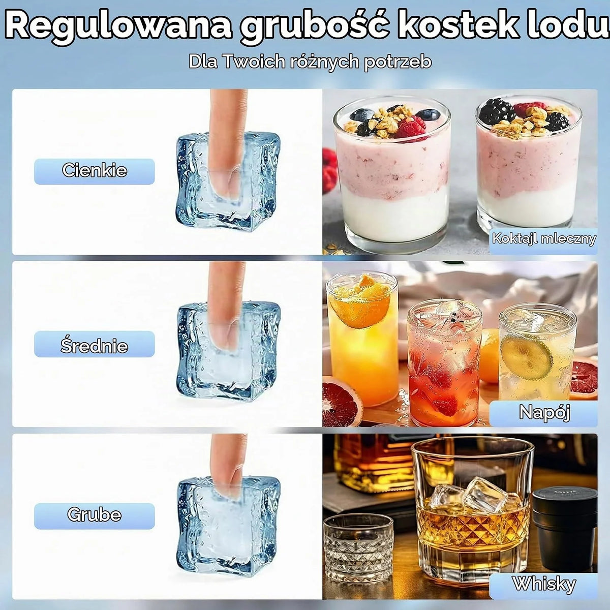 HOMCOM Komercyjna kostkarka do lodu 36kg/24h Samoczyszcząca Timer