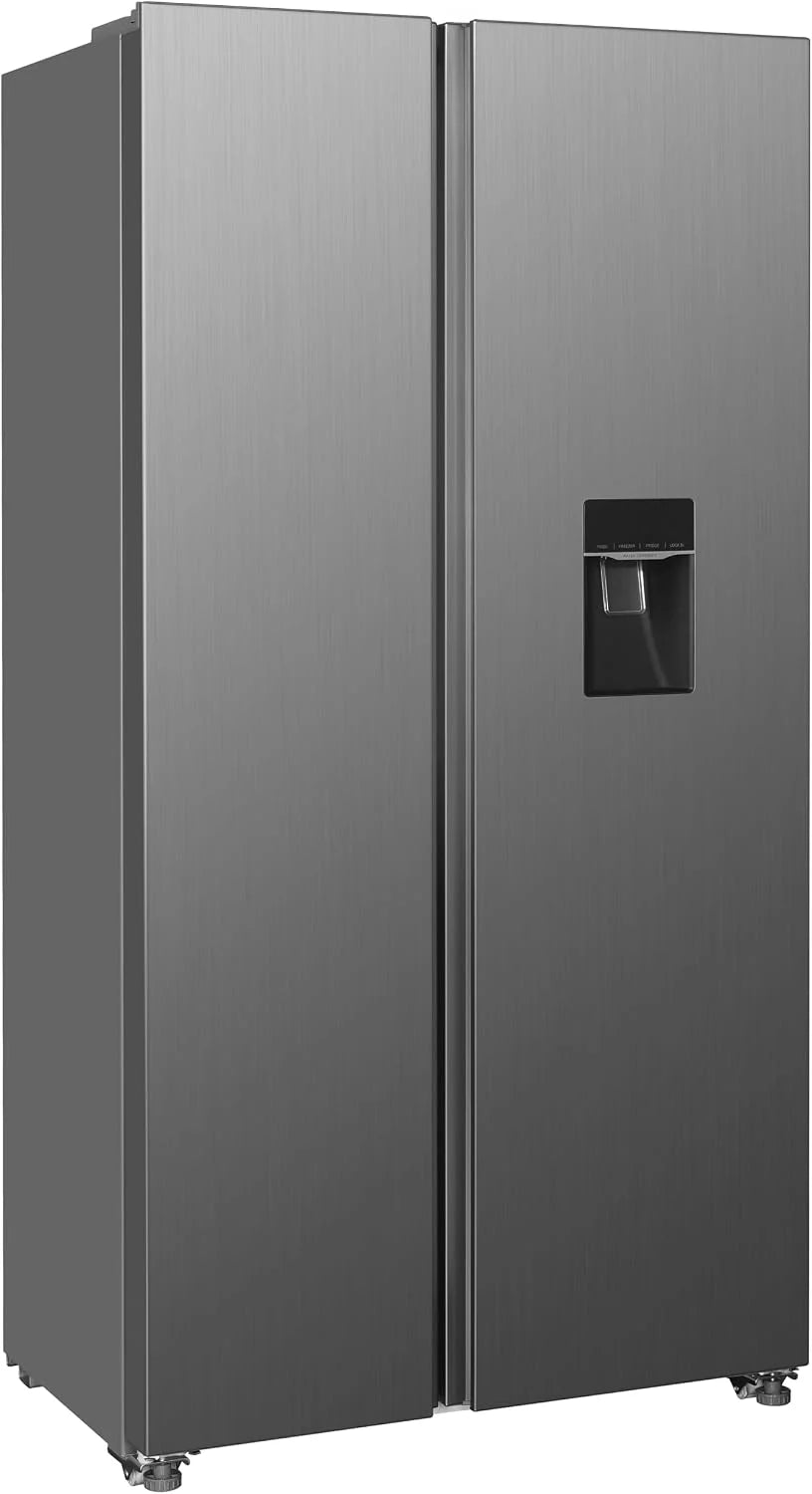 Respekta Halvar Side-by-Side 439 L, No Frost, dozownik wody, Inox Look