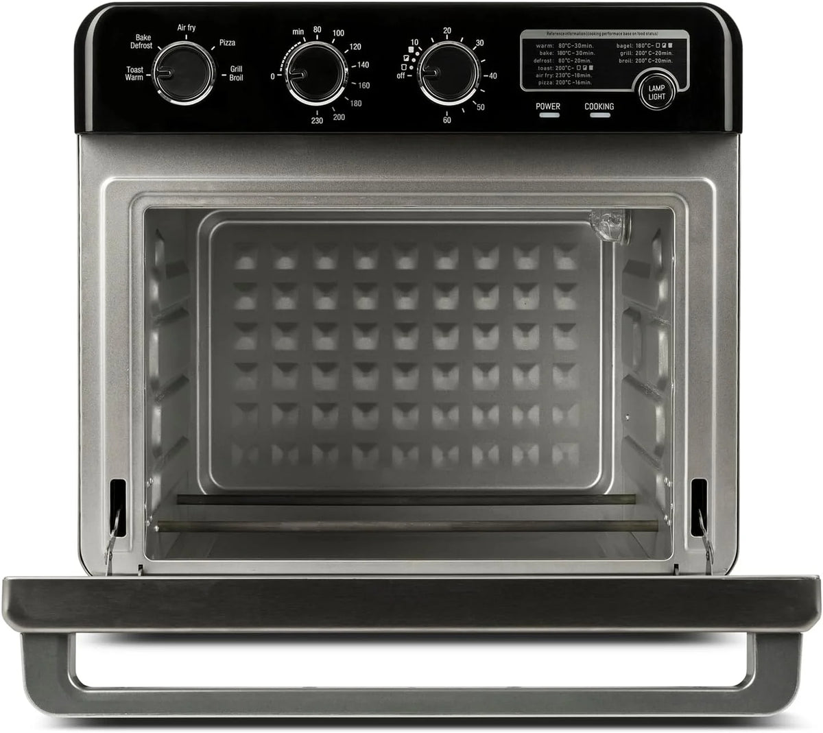 G3 Ferrari G10221 Wielofunkcyjny piekarnik powietrzny 32 l, 2000 W, 5 programów gotowania, 6 rezystorów, regulacja temperatury do 230°C, wyświetlacz z zegarem