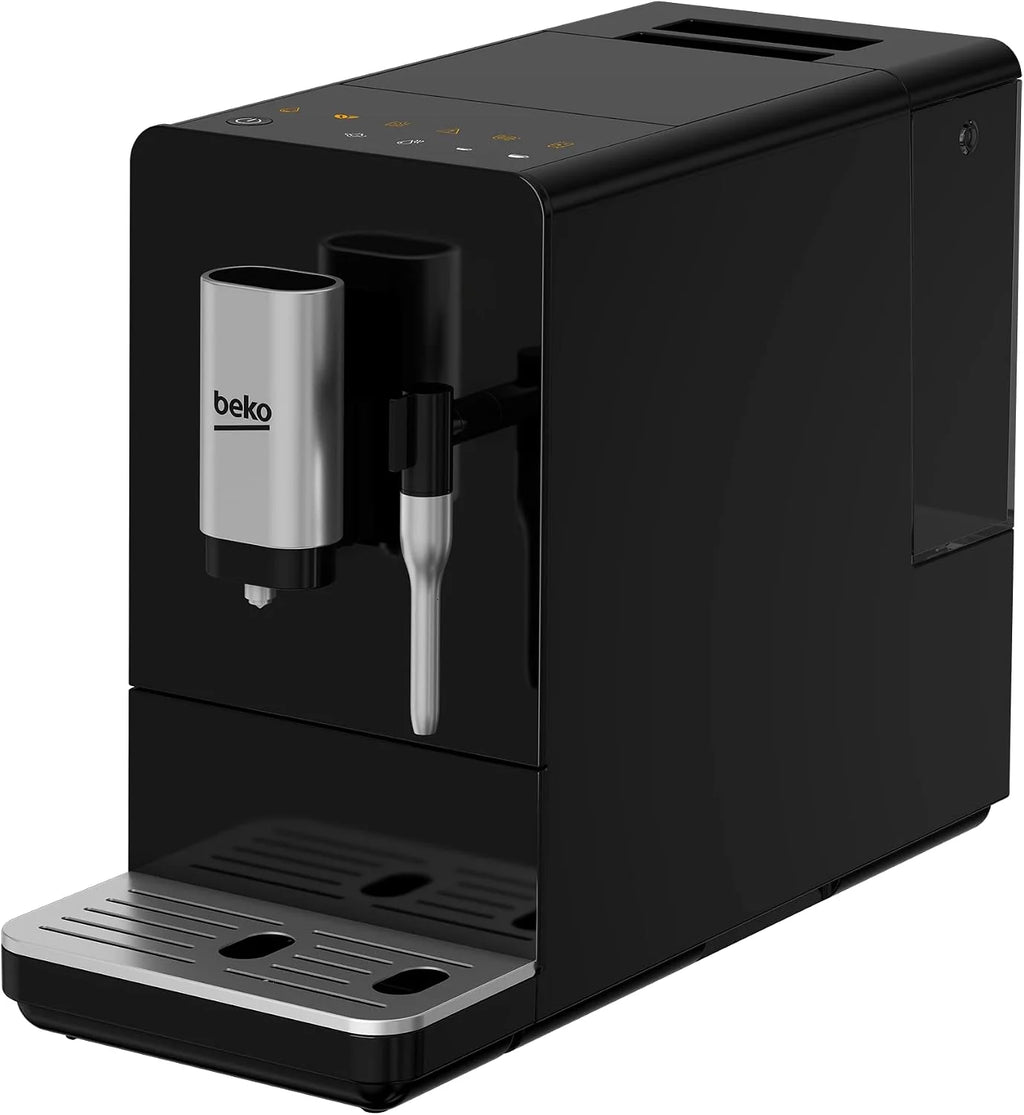 BEKO CEG 3192 B - CEG3192B - Automatyczna Ekspres do kawy ze zintegrowanym Cappuccinatorem, Zbiornik 1.5 litra, Ciśnienie 19 bar - Czarny, 18,6 x 41 x h32 cm
