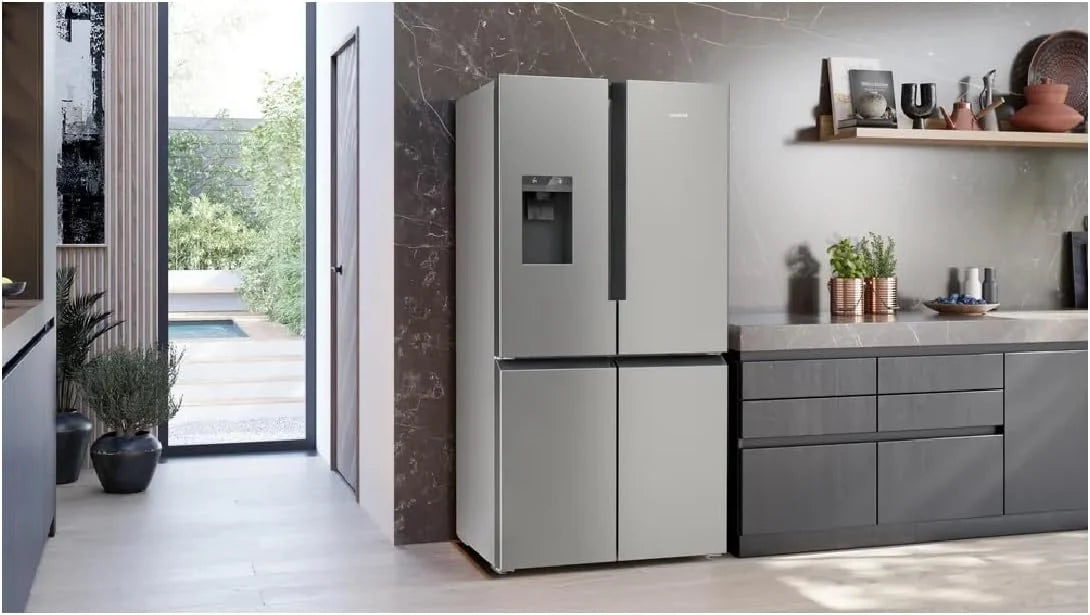 SIEMENS KF96DPPEA iQ700 lodówko-zamrażarka, 183 x 90,5 cm, chłodzenie 574 l i zamrażanie 199 l, noFrost, hyperFresh 0 stopni, światło LED, podświetlana tylna ścianka z multiAirflow