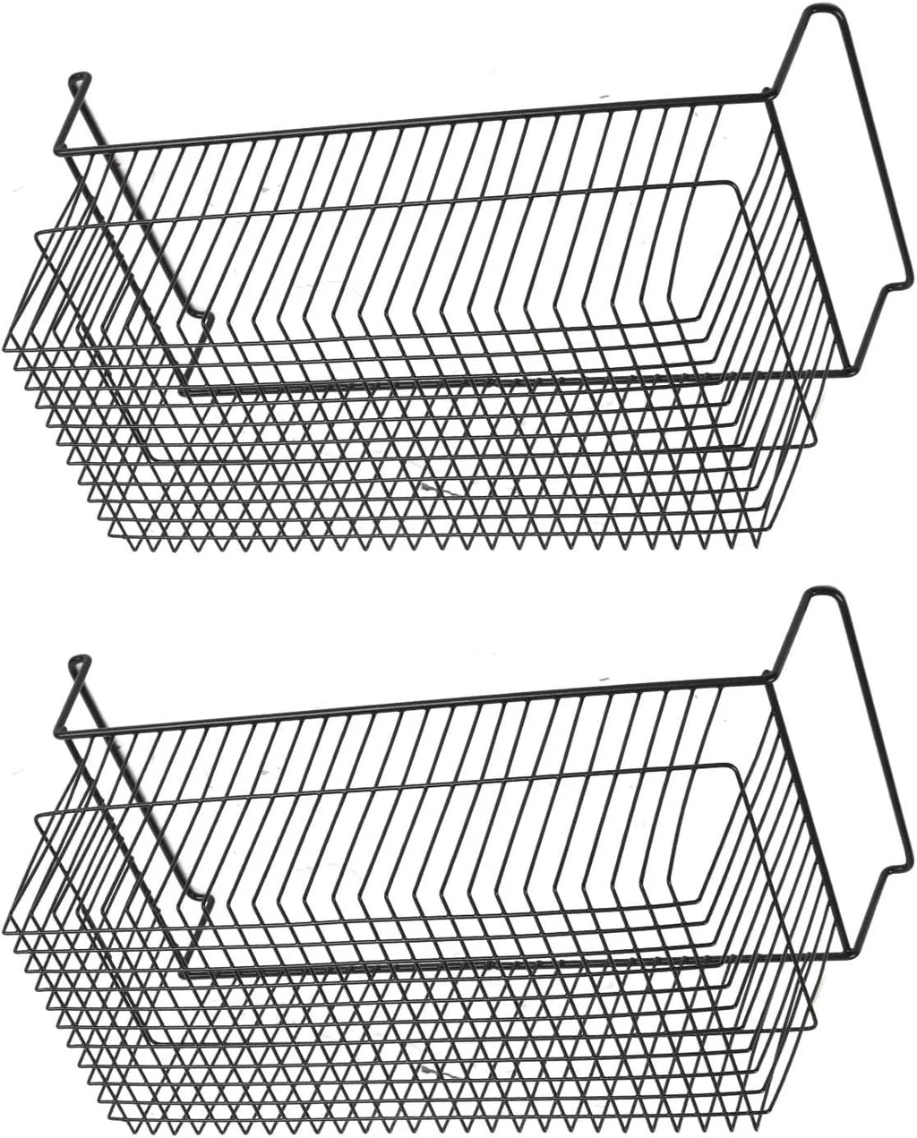 Pojemniki do zamrażarki skrzyniowej Możliwość układania w stosy Kosz do głębokiej zamrażarki Solidny metalowy stojak do przechowywania z drutu do zamrażarek Lodówki Szafy Szafy (Dł. 63 cm x szer. 27