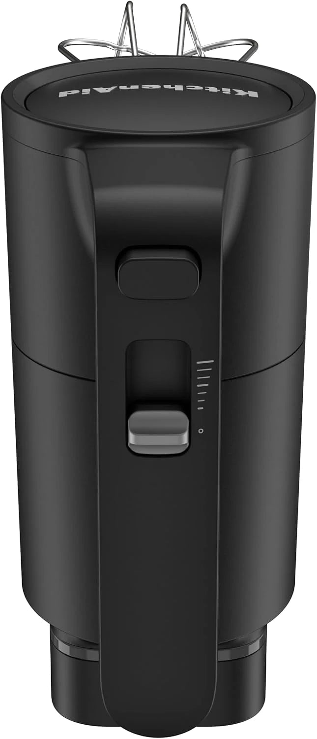 Kitchenaid Bezprzewodowy mikser ręczny Go Cordless - elektryczny mikser z 7 stopniami prędkości, 2 trzepaczki turbo, akumulator w zestawie, czarny
