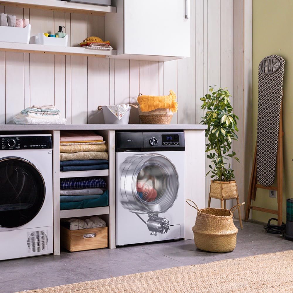 Cecotec Pralka 9 Kg Ładowanie przednie Bolero Dresscode 9500 Inverter A. 1900 W, 1400 obr/min, Silnik Inverter Plus, Niskie zużycie, 16 programów, SteamMax, Delay Start, Biały