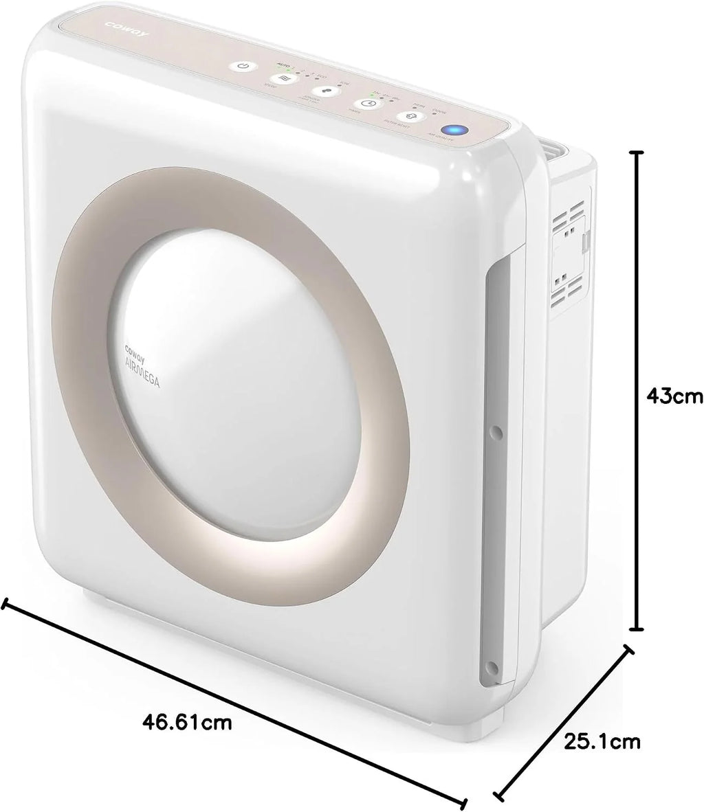 COWAY Oczyszczacz powietrza do domu, filtr HEPA, MIGHTY AP-1512HH, Biały