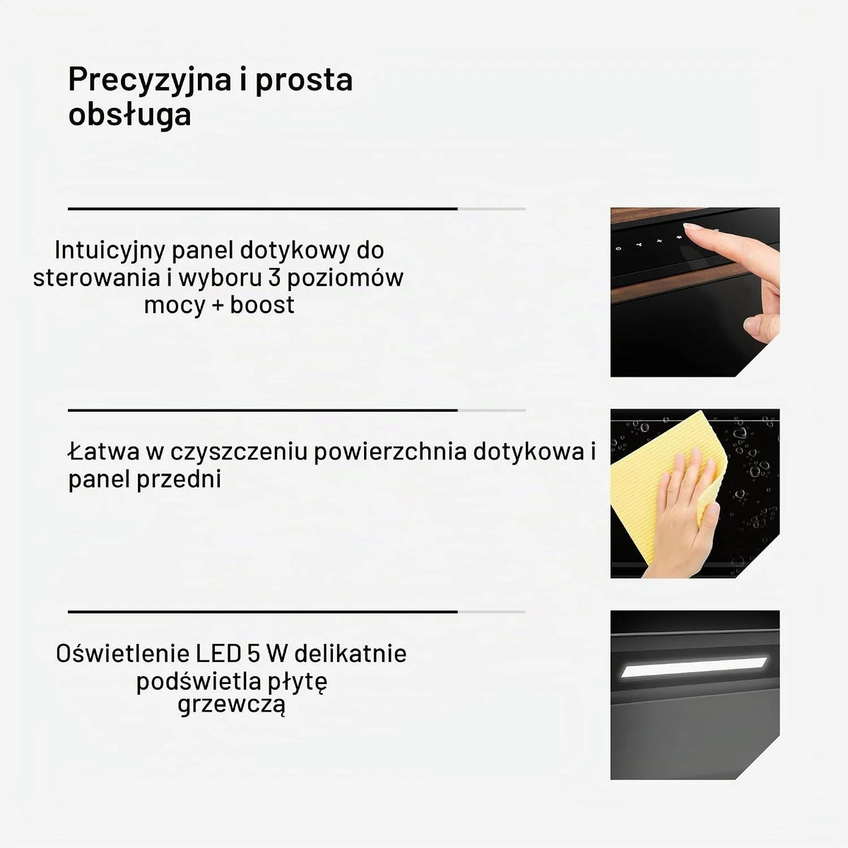 Klarstein Velaire Okap kuchenny 90 cm - A++ Downdraft, przepływ powietrza 906 m³/h, obsługa dotykowa, LED, cichy, filtr nadaje się do mycia w zmywarce, okap kuchenny 90 cm