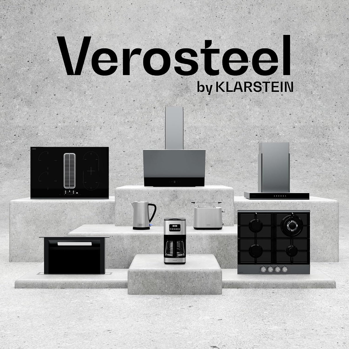 Klarstein Okap kuchenny, Verosteel 45 cm – okap skośny, 624 m³/h, energooszczędny A++, dotykowy, LED, cichy, ze stali nierdzewnej i szkła, filtr przystosowany do mycia w zmywarce
