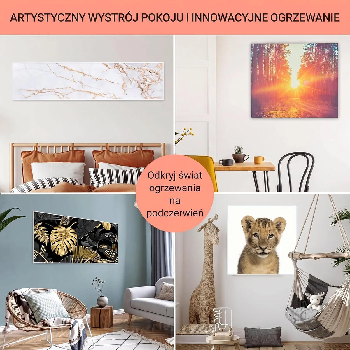 Klarstein Wonderwall - grzejnik ścienny, ogrzewanie na podczerwień, timer tygodniowy, funkcja automatycznego wyłączania, odpowiedni dla alergików, IP24, 50 x 90 cm, biały