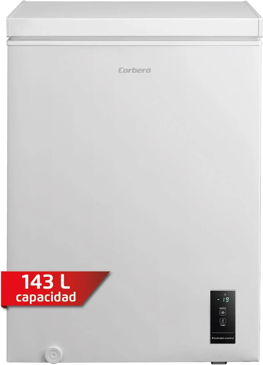Skrzynia z zamrażarką | CCHM1506M | statyczna | 143 l | 85 cm | 37 dB | 1 elastyczny kosz | podwójny system super zamrażania | biały