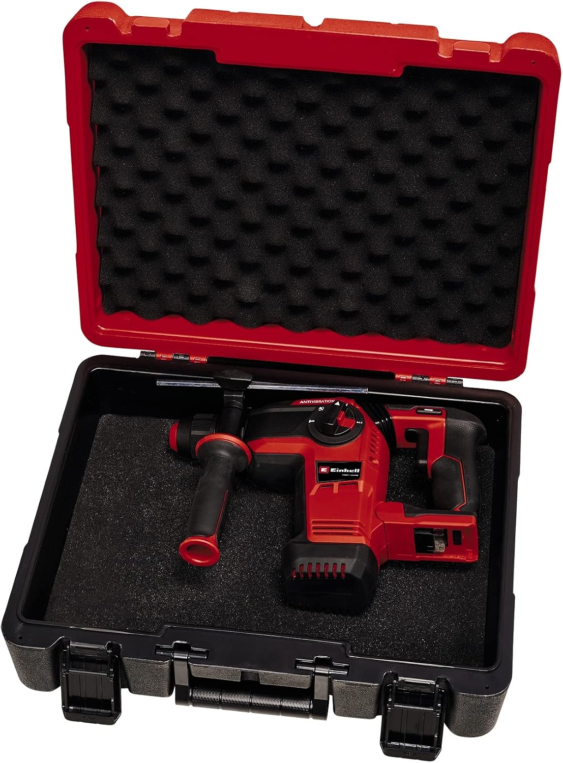 Einhell Professional Akumulatorowa wiertarka udarowa TP-HD 18/26 Li BL-Solo Power X-Change (18 V, bezszczotkowa, 2,6 J, SDS-plus, udar pneumatyczny, 4 funkcje, walizka, bez baterii)
