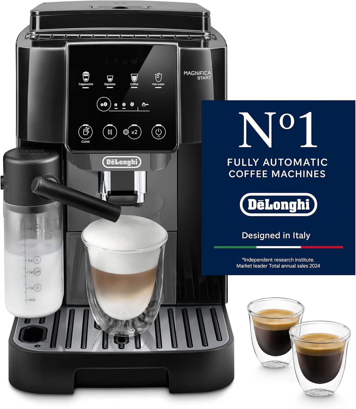 Magnifica Start Ekspres do Kawy, Czarny, 1450W 240V
