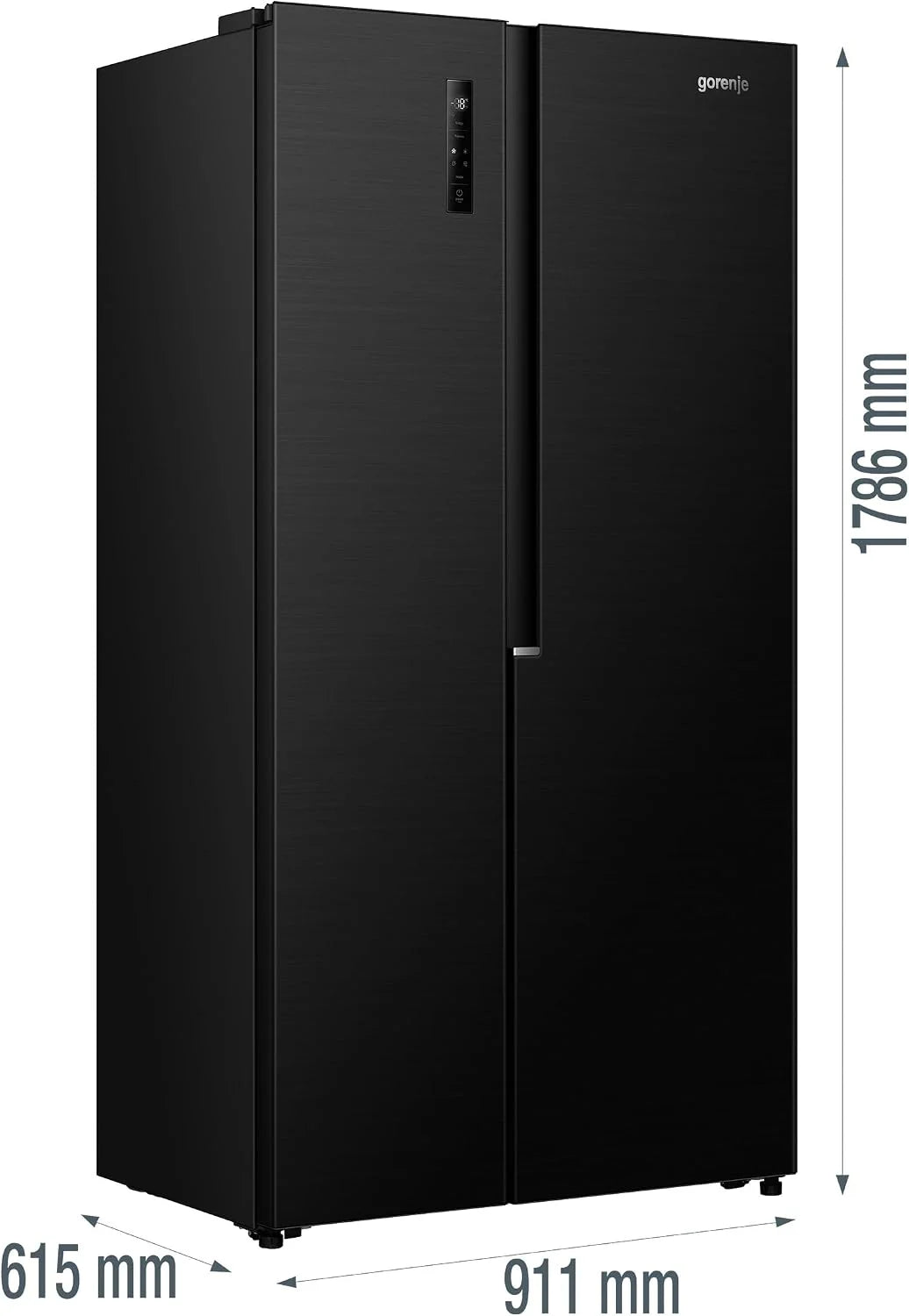 Gorenje NRS917E41BX lodówko-zamrażarka/wolnostojąca / 544L/39dB/ EEK: E/NoFrost Plus/EcoModus/Multiflow 360°/ CrispZone/FastFreeze/(szer. x wys. x gł.): 91,1 × 178,6 × 61,5 cm/czarna