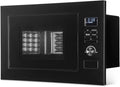 Kuchenka mikrofalowa do zabudowy Bomann® 3w1, Grill + Gorące powietrze, przestrzeń do gotowania 25 l, 8 programów automatycznych, Grill + talerz obrotowy (średnica 27 cm), 900 W