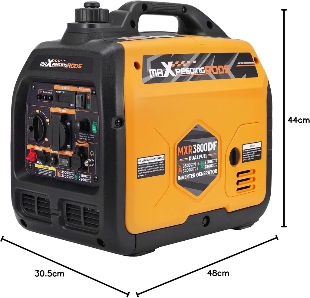 maXpeedingrods Generator pr?du inwertorowego LPG/benzynowy, 3500 W