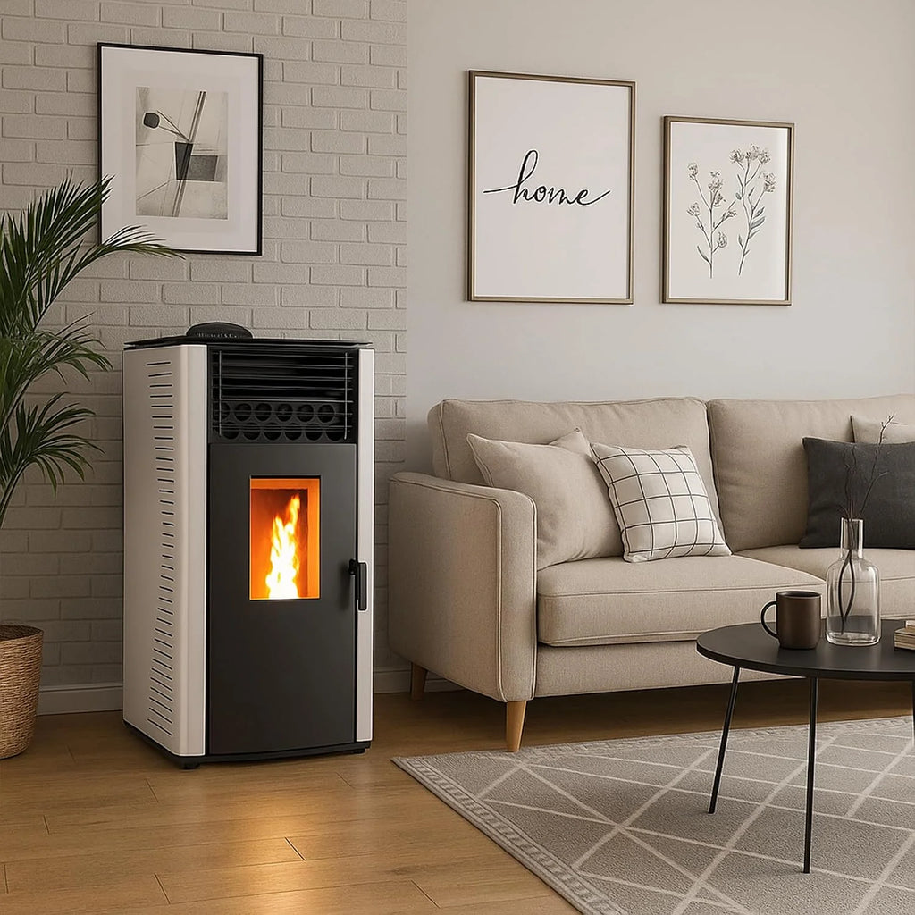 Anita piec na pellet 12 kW Biały Sannover