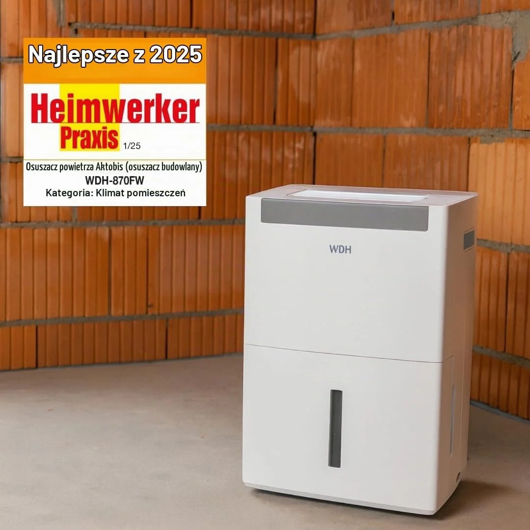Aktobis osuszacz powietrza, suszarka budowlana WDH-870FW (do 70 l/t + cyfrowa + WLAN)