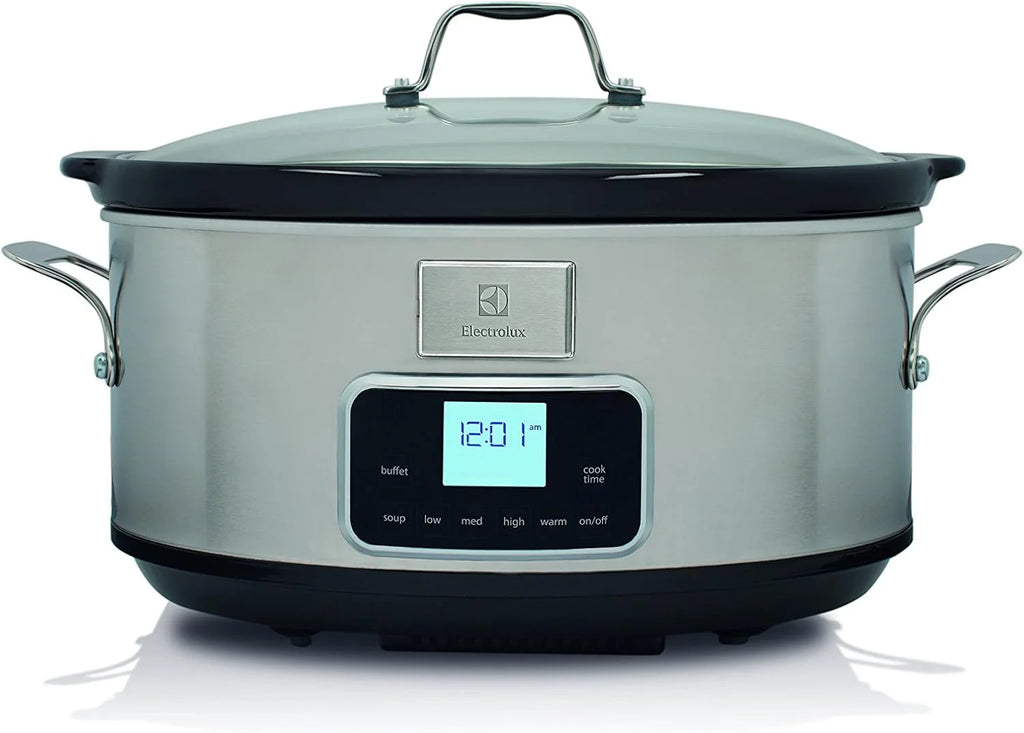 Electrolux ESC7400 Wolnowar – wolnowar ze stali nierdzewnej z 6 wstępnie zdefiniowanymi programami, 235 W, 6,6 l
