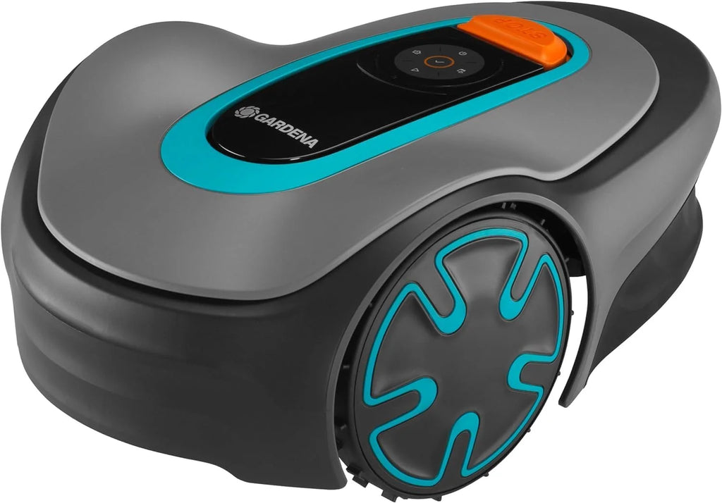 Gardena robot koszący SILENO minimo 350 zestaw: Robot koszący 350 m², sterowany przez aplikację Gardena Bluetooth, wysokość koszenia 20 do 45 mm, SilentDrive 15208-47, 350m