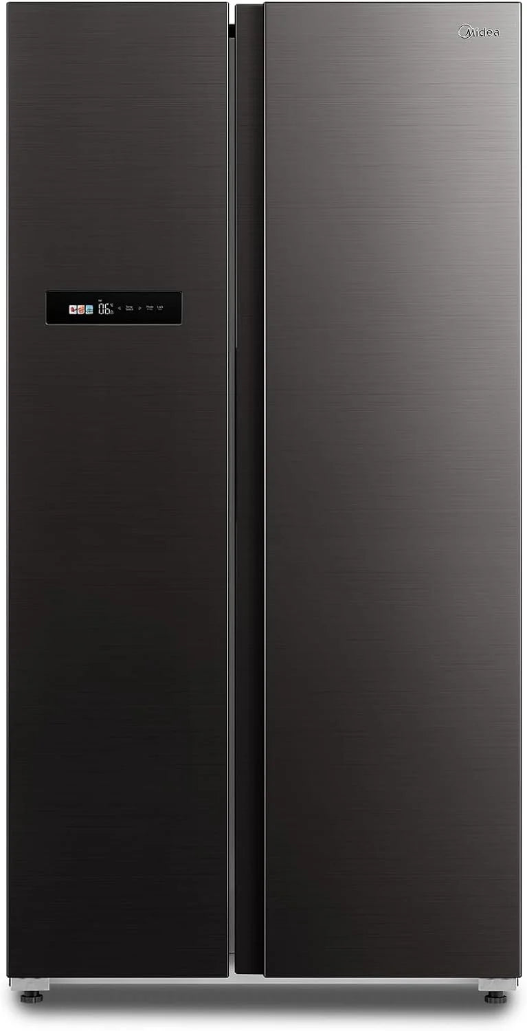 Midea MDRS791MIC28 lodówko-zamrażarka Side-by-Side/No Frost/sterowanie WiFi/Inwerter/Inverter Compressor/176,5 cm wysokości/379 l chłodzenie/213 l zamrażanie/podwójne sterowanie/SuperCool/37 dB, kolor