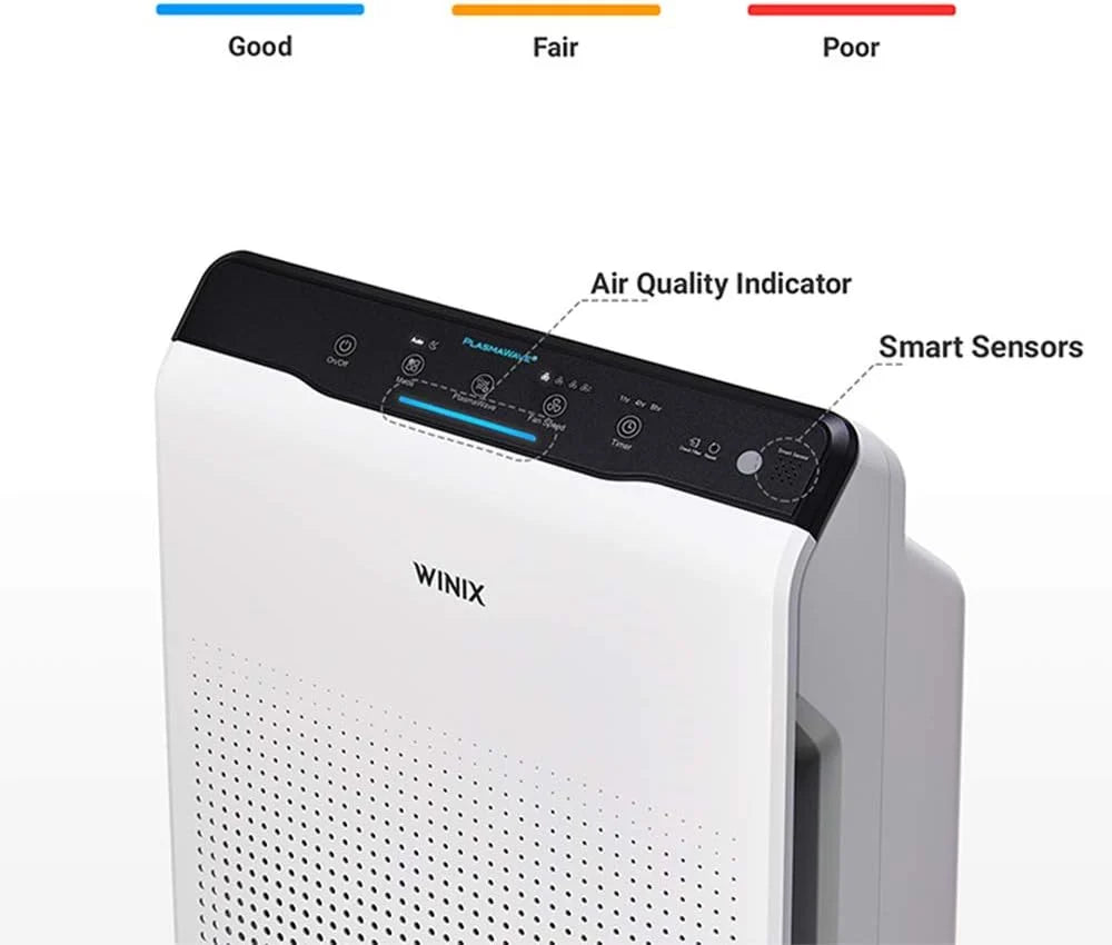Winix Oczyszczacz powietrza WINIX ZERO. CADR 390 m³/h (do 99 m²), filtr HEPA H13, redukuje 99,999% wirusów, bakterii i alergii. Z technologią PlasmaWave