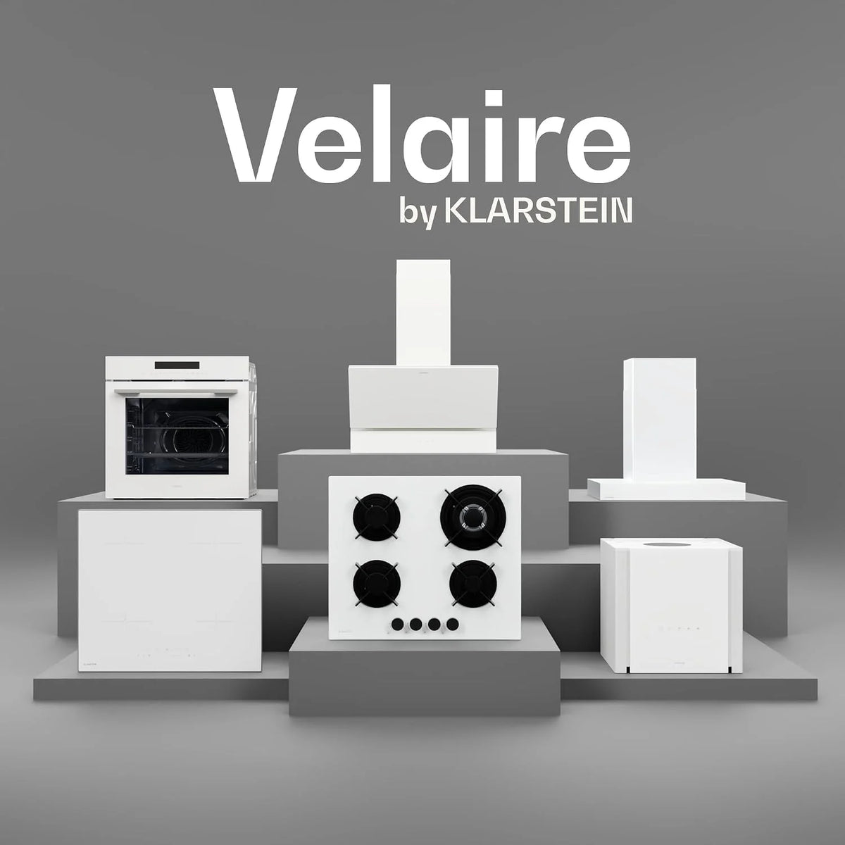 Klarstein Velaire piekarnik do zabudowy 60 cm – 74 l, 13 funkcji, efektywność energetyczna A+, obsługa dotykowa, timer, piekarnik, urządzenie do zabudowy, łatwy do czyszczenia, biały