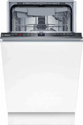 Bosch SPV2HMX42E, seria 2, inteligentna zmywarka do naczyń, w pełni zintegrowana, szerokość 45 cm, szuflada na sztućce, dodatkowe suszenie za naciśnięciem przycisku, górny kosz z regulacją wysokości,
