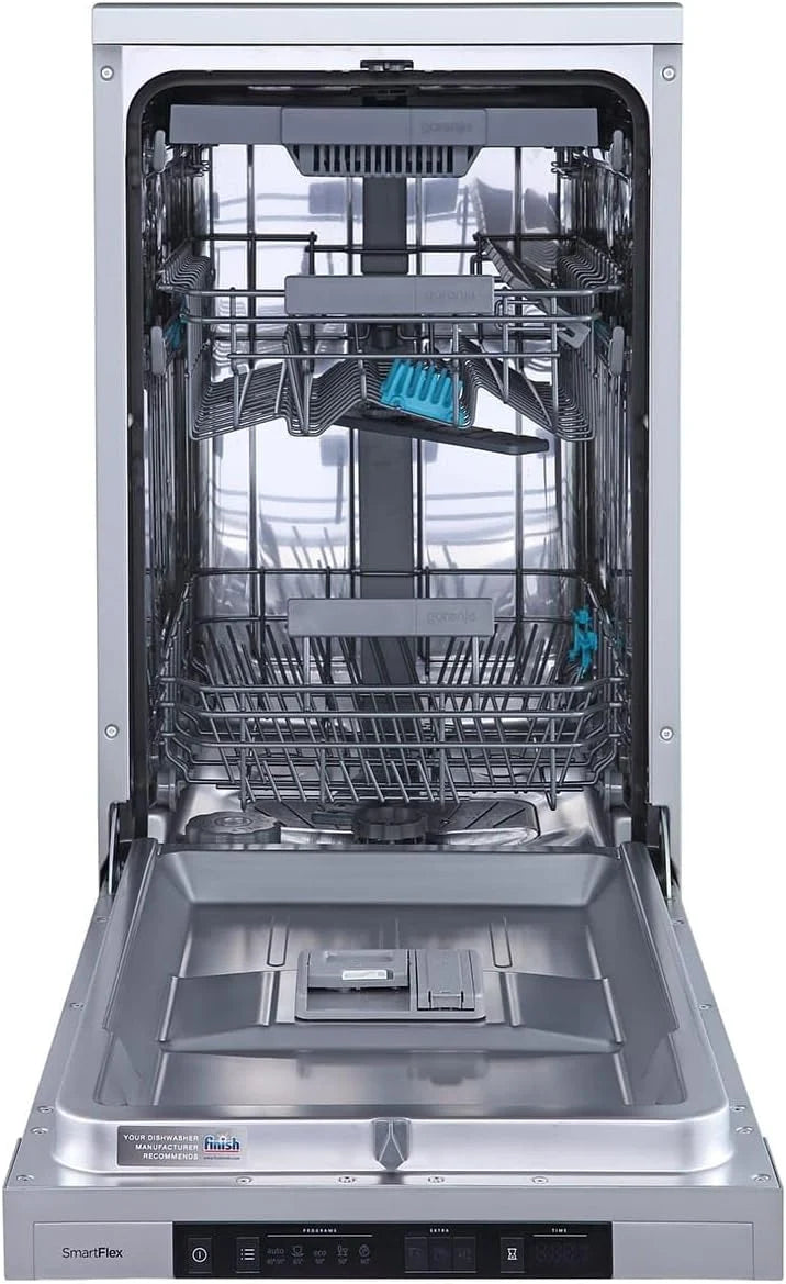 Gorenje GS 541D10 X wolnostojąca zmywarka do naczyń, SuperSilent, 11 nakryć wymiarowych, 5 programów, wyświetlanie programu, kolor srebrny, szerokość 45 cm