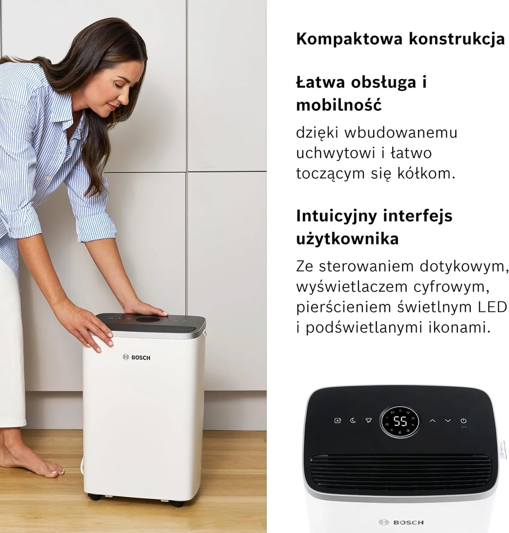 Bosch Dry 4000, Osuszacz powietrza, Do pomieszczeń o powierzchni do 33 m²