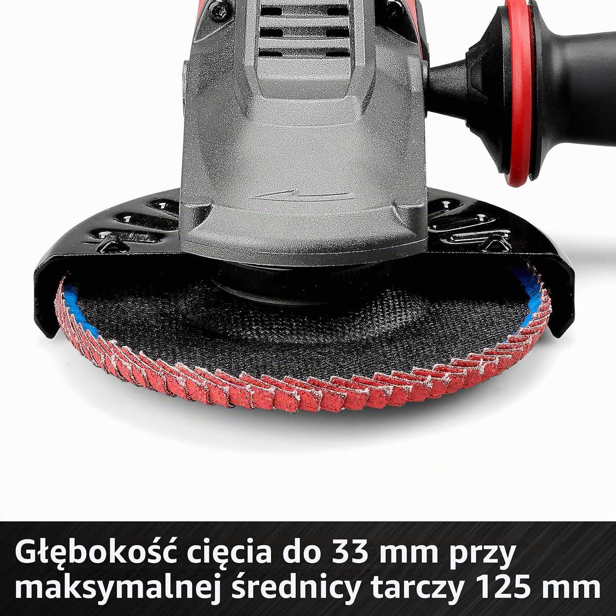 Einhell Profesjonalna akumulatorowa szlifierka kątowa TP-AG 18/125 F Li BL-Solo Power X-Change (18 V, 700 W, średnica tarczy 125 mm, głębokość cięcia 33 mm, bezszczotkowa, w zestawie akcesoria, bez