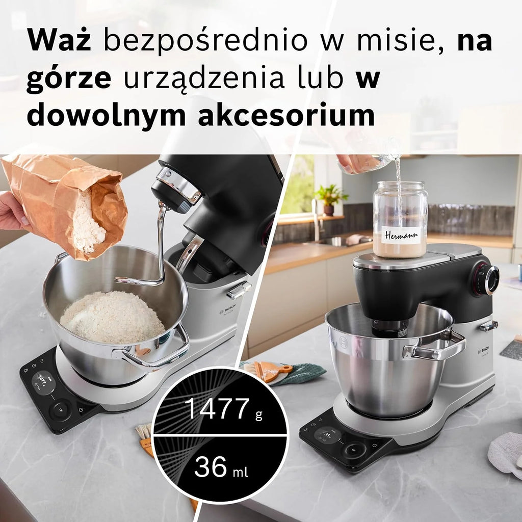 Bosch Serie 8 Robot kuchenny 1800 W, MUMS8ZS00, czarno-srebrny
