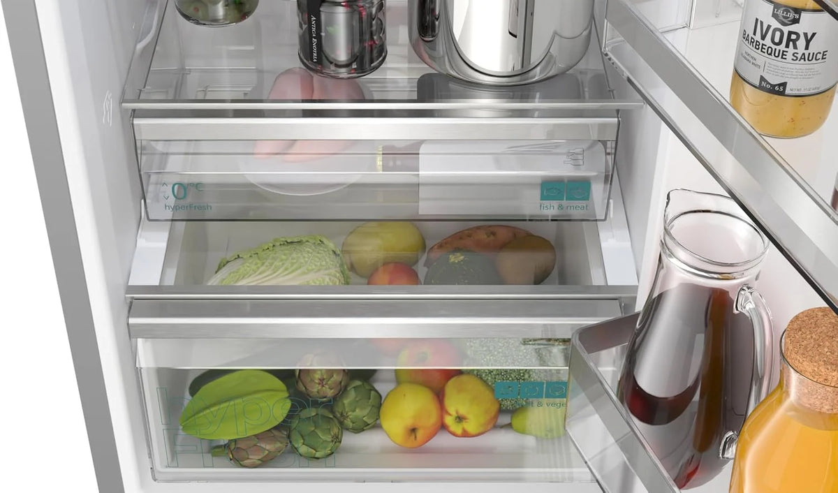 Siemens iQ300 wolnostojąca lodówko-zamrażarka 186 x 60 cm, KG36NVIBG, chłodzenie 218 l i zamrażanie 103 l, całkowita noFrost, bezproblemowe umieszczenie, szuflada hyperFresh 0ºC, z powłoką