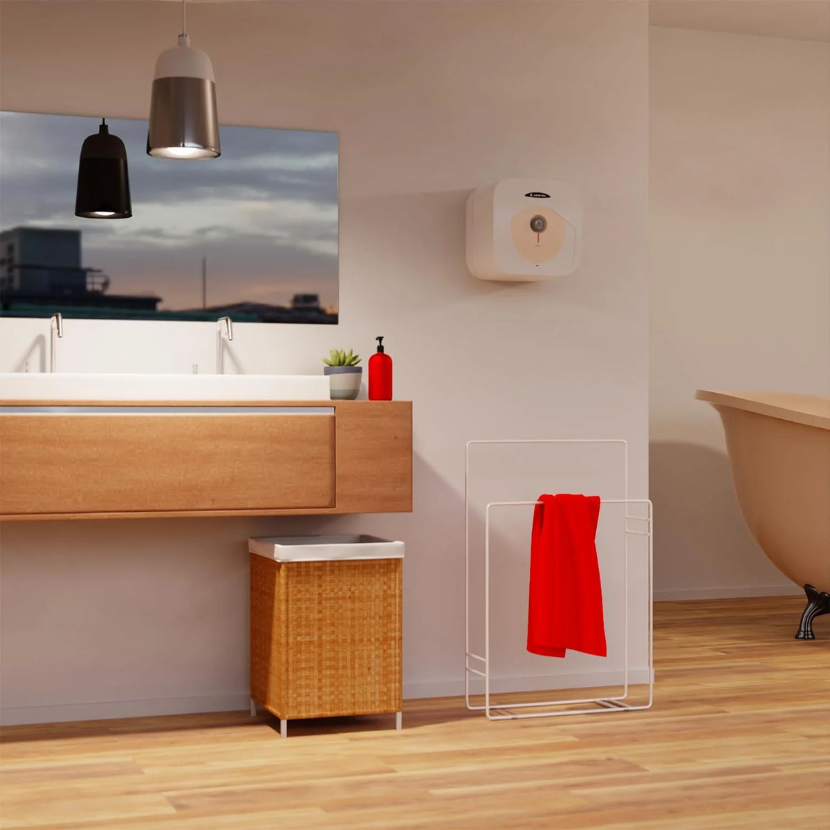 Ariston Dune RS 15 Litrów 3100854 Nad Umywalkowy Podgrzewacz Wody Bojler Elektryczny. Przeznaczony do instalacji w Polsce