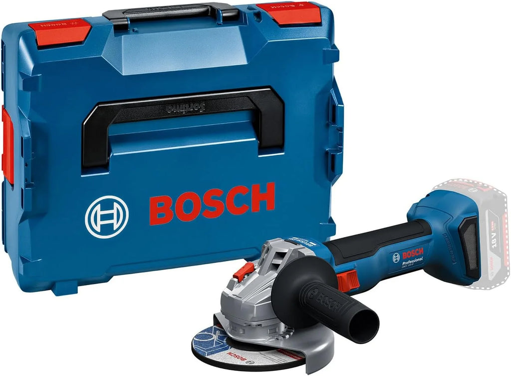 Bosch Professional 18 V firmy Bosch: akumulatorowa szlifierka kątowa GWS 18V-8 (Ø tarczy 125 mm, walizka L-BOXX)