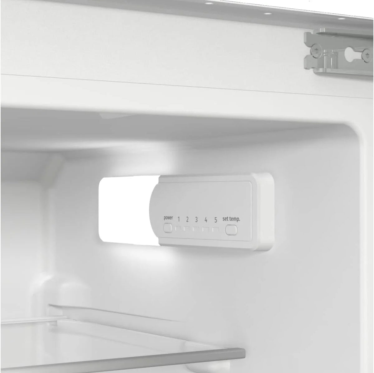 Gorenje RKI514D22 lodówko-zamrażarka do zabudowy/145 nisz/zawias drzwiowy stały/EEK: D/FrostLess/208 litrów/cyfrowy wskaźnik temperatury/oświetlenie LED/zawias drzwiowy wymienny/wys. x szer. x gł