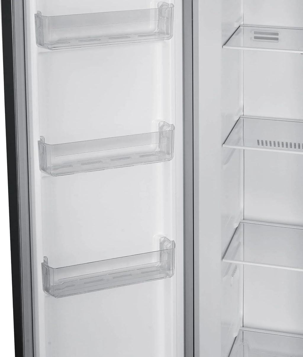 Respekta Halvar Side-by-Side 439 L, No Frost, dozownik wody, Inox Look