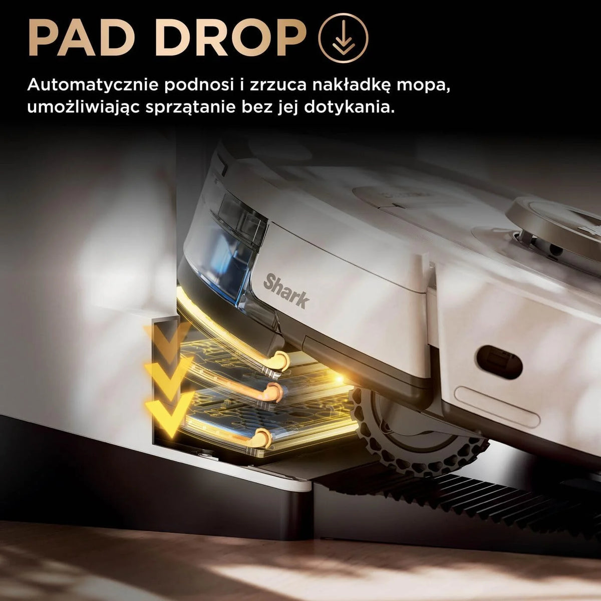 Shark PowerDetect Robot odkurzająco-mopujący 2 w 1, automatyczne opróżnianie, napełnianie i czyszczenie NeverTouch Pro (60 dni), 3D i LiDAR, NeverStuck, WiFi/aplikacja, biały, AV2800ZEEUWH