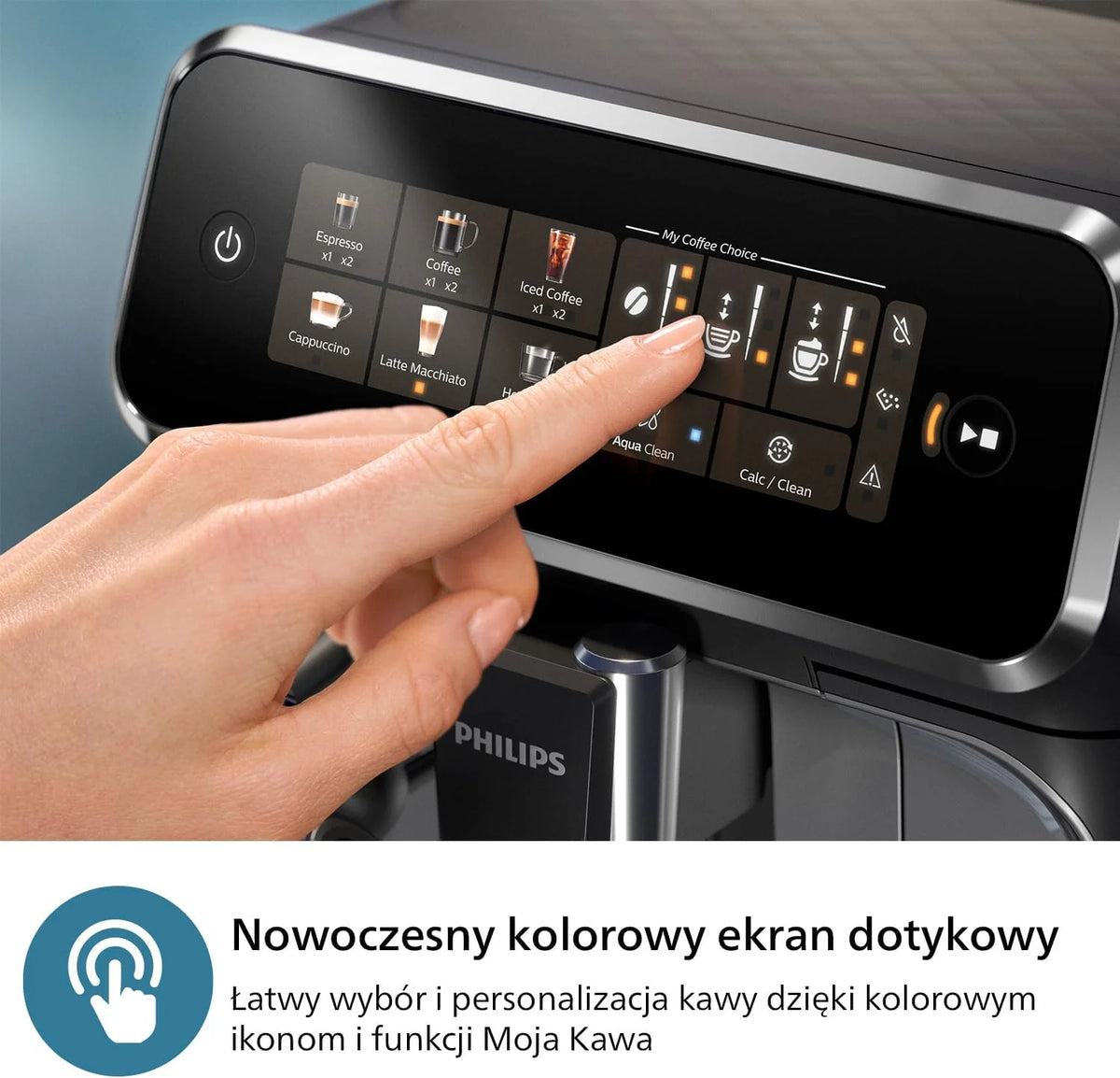 Philips Automatyczny Ekspres do Kawy 2300, LatteGo, Czarny