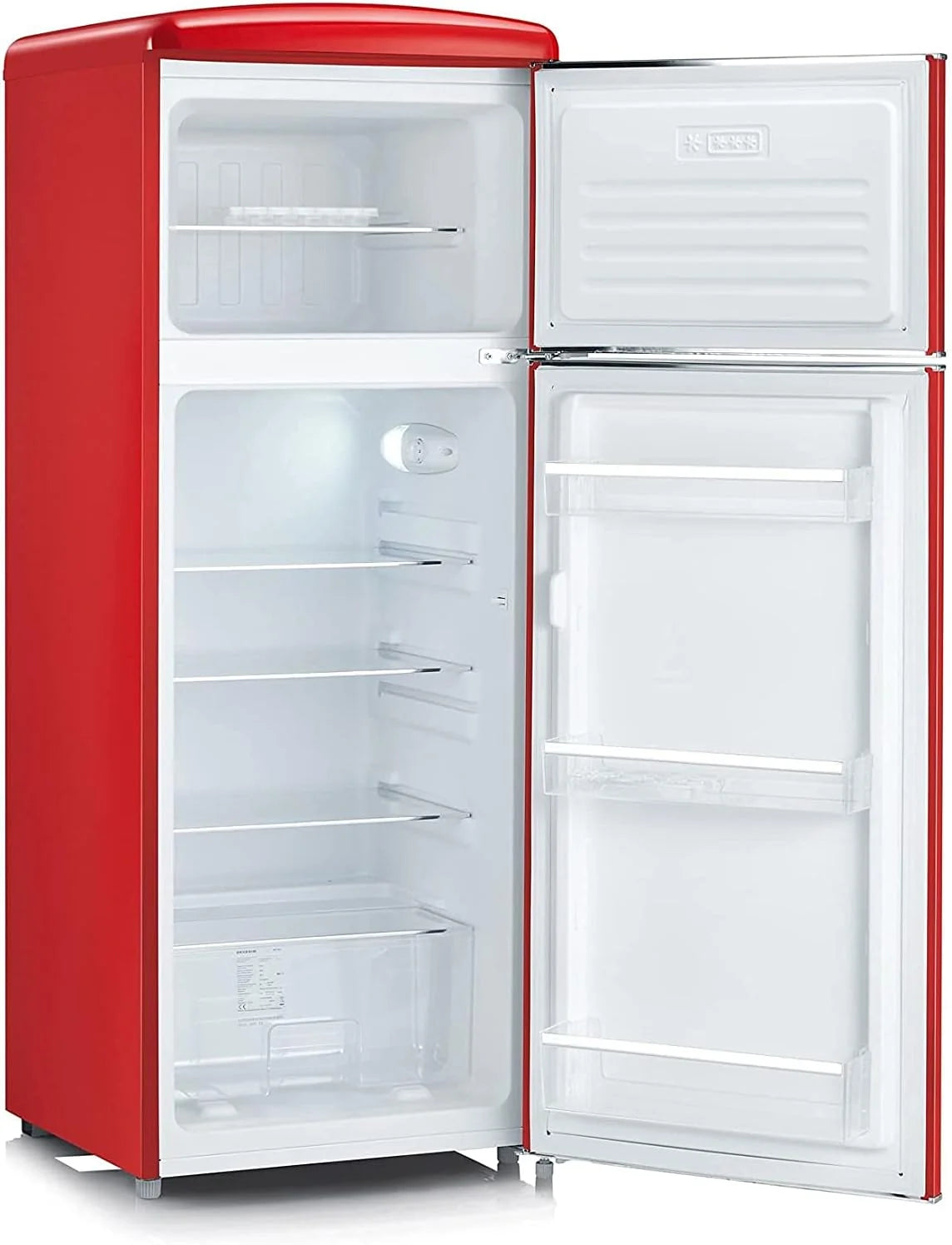 SEVERIN Retro – lodówko-zamrażarka, 162 l/44 l, RKG 8930, czerwony retro [klasa energetyczna E]