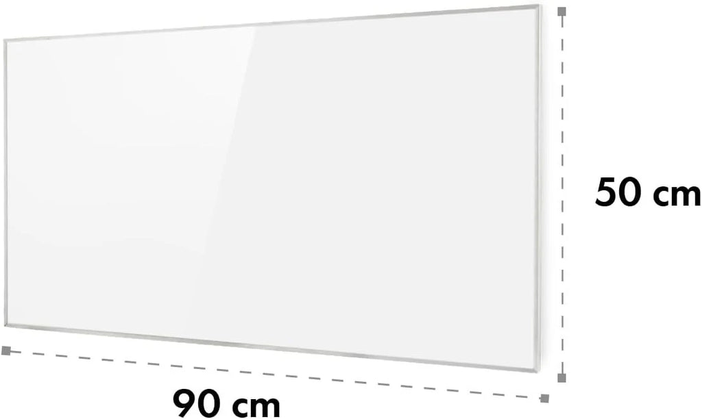 Klarstein Wonderwall - grzejnik ścienny, ogrzewanie na podczerwień, timer tygodniowy, funkcja automatycznego wyłączania, odpowiedni dla alergików, IP24, 50 x 90 cm, biały
