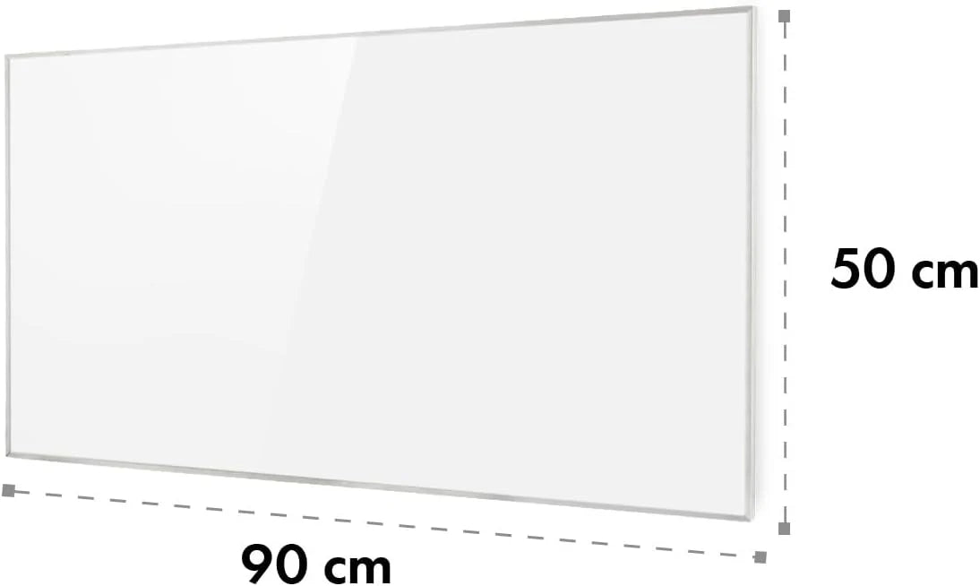 Klarstein Wonderwall - grzejnik ścienny, ogrzewanie na podczerwień, timer tygodniowy, funkcja automatycznego wyłączania, odpowiedni dla alergików, IP24, 50 x 90 cm, biały