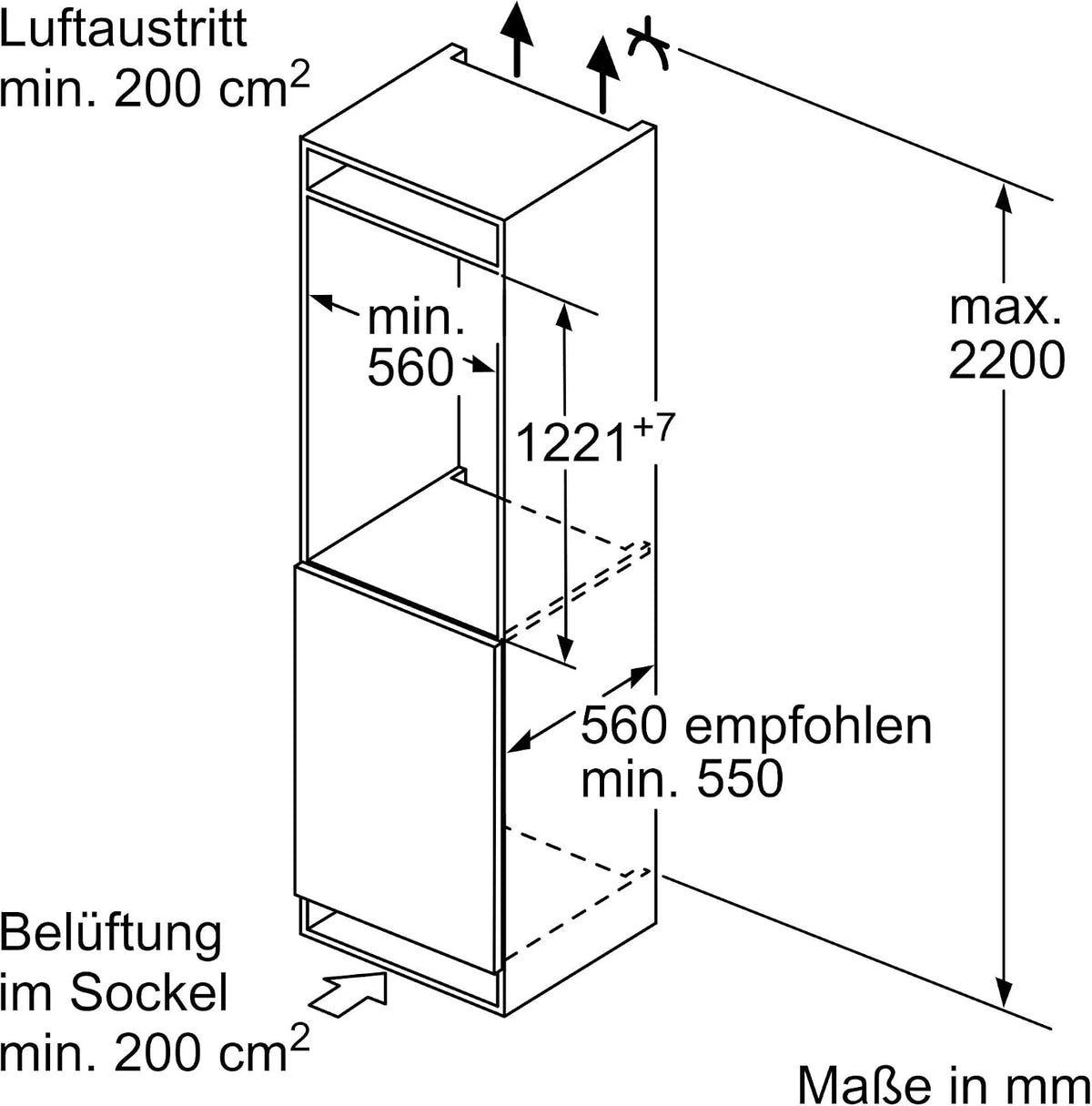 Siemens KI41RADD1 iQ500, lodówka do zabudowy, wnęka 122,5 x 56 cm, 204 l, wyprodukowano w Niemczech, bardzo cicha praca, hyperFresh Box, dłuższe oświetlenie LED, superCooling, autoAirflow, zawias